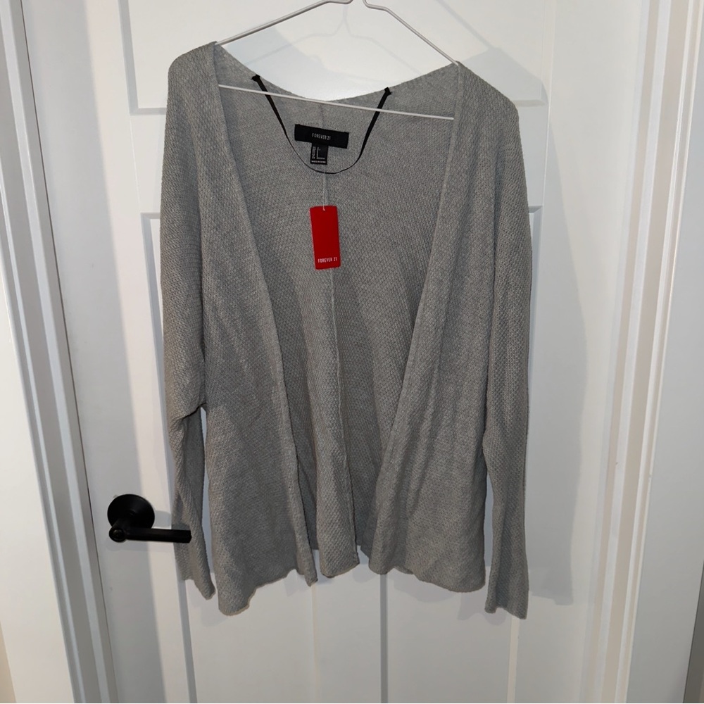 Forever 21 Light Gray Women's Cardigan